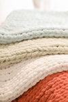 Handmade Chunky Knit Blanket | Multiple Sizes Available