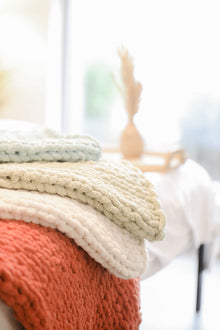 Handmade Chunky Knit Blanket | Multiple Sizes Available