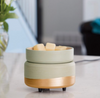 Sage/ Gold 2-in-1 Wax Melt & Candle Warmer
